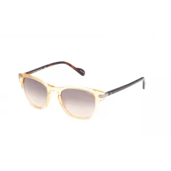 LOZZA SL4032M490858 Unisex stačiakampiai akiniai nuo saulės – blizgantis juodas rėmelis, pilki lęšiai, 49 mm
