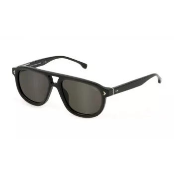LOZZA SL4330-550D80 Unisex akiniai - Havana acetato rėmelis, rudi gradientiniai polikarbonatiniai lęšiai, 55/18/145 mm