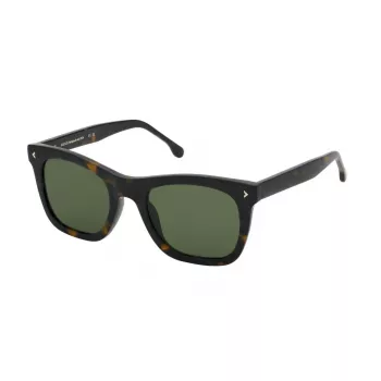 LOZZA SL4359-5404BL Vyriški akiniai nuo saulės Havana acetato rėmelis mėlyni gradientiniai lęšiai 54 mm
