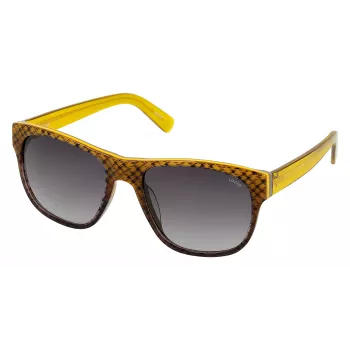 LOZZA Unisex SL4000M5507V8 akiniai nuo saulės – juodas acetatinis rėmelis, pilki gradientiniai lęšiai, 55/19/140 mm