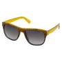LOZZA Unisex SL4000M5507V8 akiniai nuo saulės – juodas acetatinis rėmelis, pilki gradientiniai lęšiai, 55/19/140 mm