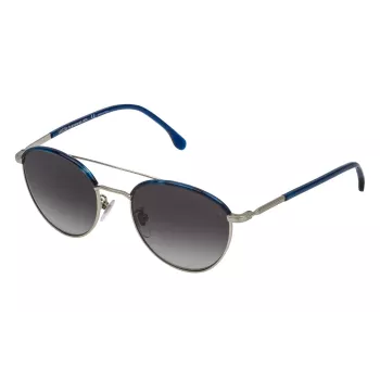 LOZZA unisex akiniai nuo saulės SL2290M-0581 Havana rudi kvadratiniai acetatas UV400