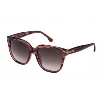 LOZZA Woman SL4131M5409G1 Akiniai nuo saulės 54/19/140 mm Juodas acetatinis rėmas Pilki gradientiniai lęšiai UV400