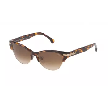 LOZZA Moteriški Cat Eye Akiniai nuo Saulės SL4071M5309AJ - Havana Acetato Rėmelis, Pilki Gradientiniai Lęšiai, UV400 Apsauga