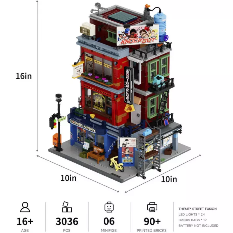 Lumibricks Boxclub LED apšvietimo rinkinys LEGO 10274 Haunted House