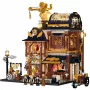 Lumibricks Steampunk Mechanical Workshop Building Blocks Set with LED Lighting - 2150 Pieces