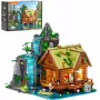 Lumibricks Waterfall Hut Building Blocks Set su LED apšvietimu