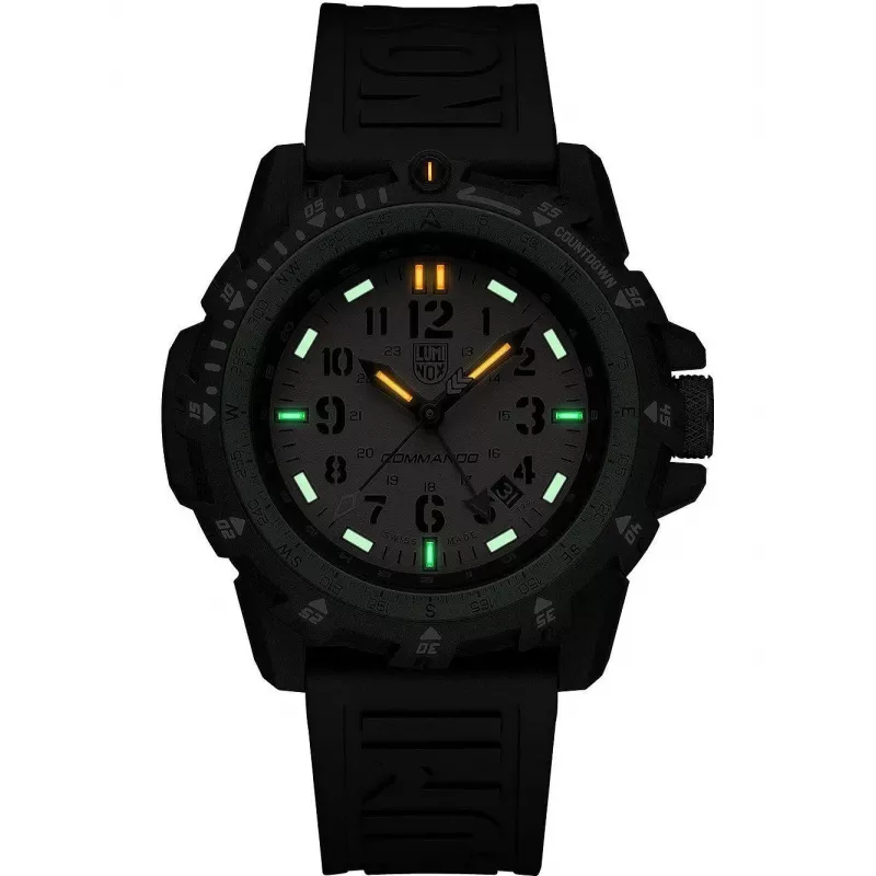 Luminox Atacama Field Day Date Vyriškas Laikrodis XL.3321 45mm Juodas Ciferblatas Juodas Odinis Dirželis