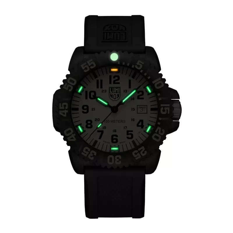 LUMINOX X2.2055.1 Automatinis laikrodis vyrams 44mm ruda oda
