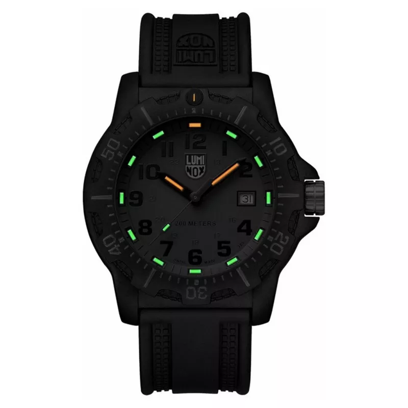 LUMINOX Vyriškas laikrodis XL.8882.F 45mm Šveicariškas kvarcinis su CARBONOX korpusu ir juoda gumine juosta
