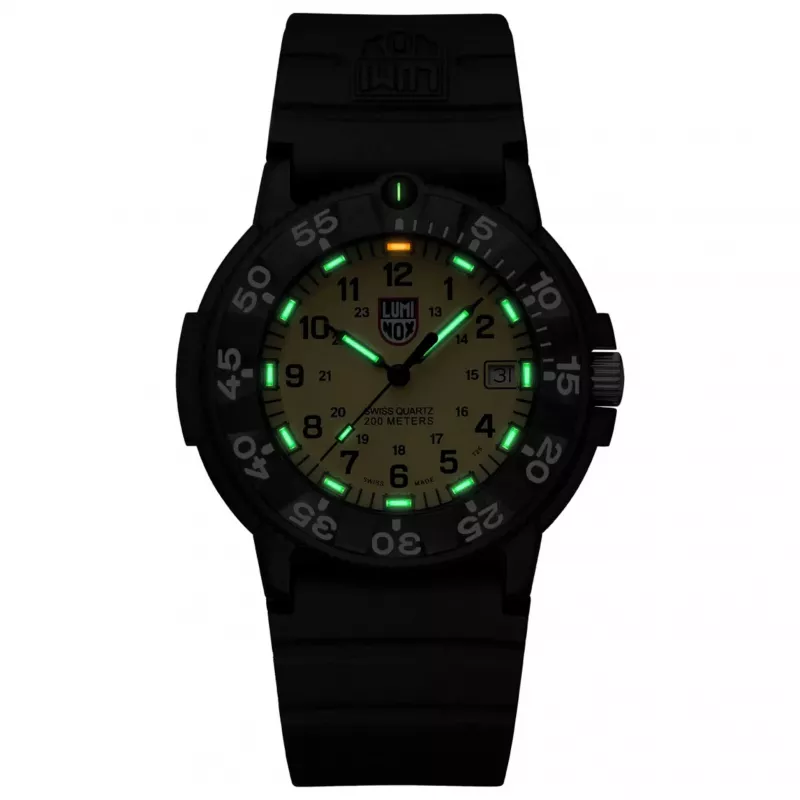 Luminox Navy SEAL Colormark 3000 Series vyrų laikrodis XS.3005.F 43mm juoda guma