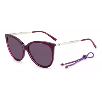 M Missoni moteriški akiniai nuo saulės MMI0119SFGV Havana Brown Butterfly Acetate rėmelis su rudais gradientiniais polikarbonato lęšiais UV400 58mm