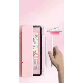 MACHINO TAB Dėklas, skirtas iPad Pro 2/3/4 11 (2020/2021/2022) ir iPad Air 4/5 10.9 bei iPad Air 11 (2024), rožinis