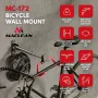 MACLEAN MC-172 Horizontalus sieninis dviračio laikiklis, plieninis, 30 kg apkrova, reguliuojamas kampas, sulankstomas, juodas