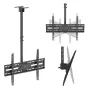 MACLEAN MC-173 lubų laikiklis televizoriams 37–86 inch, 50 kg, VESA 600x400, pakreipiamas ir pasukamas, juodas