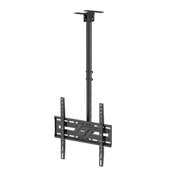 MACLEAN MC-175 lubų laikiklis televizoriams nuo 37 iki 75 colių, 50 kg, VESA 400x400, juodas
