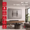 MACLEAN MC-187 TV sieninis laikiklis su pakreipimu, 32–75 colių ekranams, VESA iki 400x400, 45 kg, juodas