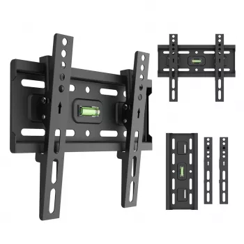 MACLEAN MC-189 TV sieninis laikiklis su pakreipimu, 13–43 colių ekranams, VESA 200x200, 45 kg, juodas