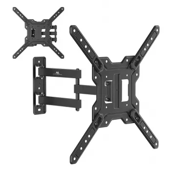 Maclean MC-759 N Fiksuotas TV/monitoriaus laikiklis sienai, 23–65 inch ekranams, 30 kg, VESA iki 400x400, juodas