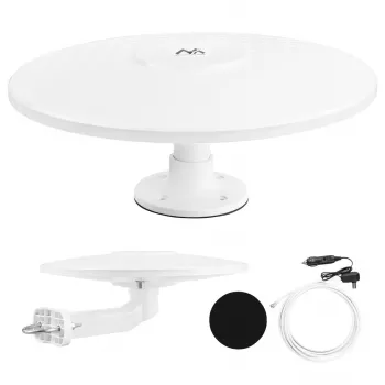 Maclean MCTV-103 aktyvi visakryptė DVB-T/T2 HEVC antena kemperiui, 12V