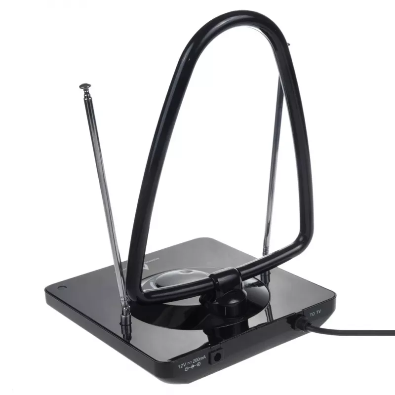 Maclean MCTV-963 aukšto stiprinimo vidaus antena skaitmeninei ir analoginei televizijai, 48 dB, DVB-T/T2, H.265 HEVC
