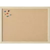 MAGNETOPLAN HOLTZ kamštinė lenta su mediniu rėmu 800 x 600 mm, natūralus kamštis, sieninė smeigtukų lenta užrašams, priminimams ir nuotraukoms (121923)