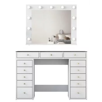 Makiažo stalas Kalune Design BJ118 - 2789 Baltas