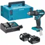 MAKITA 18V akumuliatorinis bešepetėlis smūginis gręžtuvas DHP485RAJ 50/27Nm 2x2.0Ah LXT