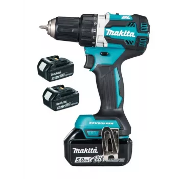 Makita DDF484RT3J 18V belaidis sukamasis gręžtuvas-sraigtasukis su 3x 5,0Ah akumuliatoriais, 54 Nm