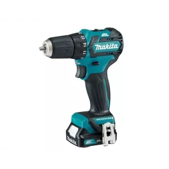 Makita DF332DSAE 12V Max CXT akumuliatorinis gręžtuvas-suktuvas be šepetėlių (komplektas 2×2,0 Ah) | Kur.lt