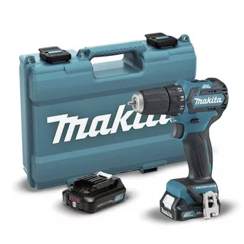 Makita DF332DSAE 12V Max CXT akumuliatorinis gręžtuvas-suktuvas be šepetėlių (komplektas 2×2,0 Ah) | Kur.lt