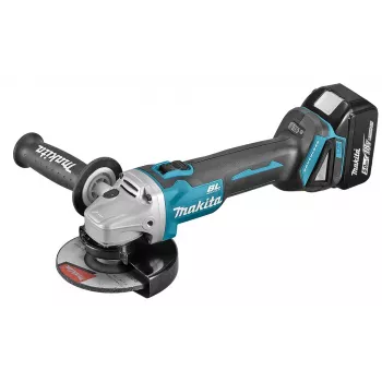 Makita DGA506RTJ 18V LXT besėptis akumuliatorinis kampinis šlifuoklis 125mm 8500 RPM