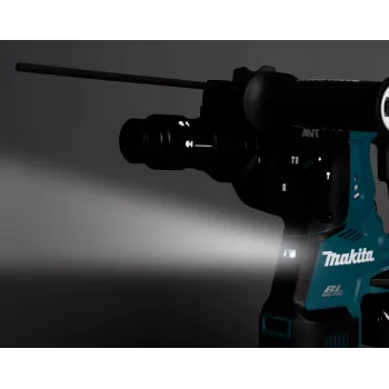 Makita DHR281PT2J 36V (2x18V) bešepetėlis SDS-Plus rotacinis plaktukas su 2x5.0Ah akumuliatoriais, dviejų prievadų įkrovikliu ir Makpac dėklu