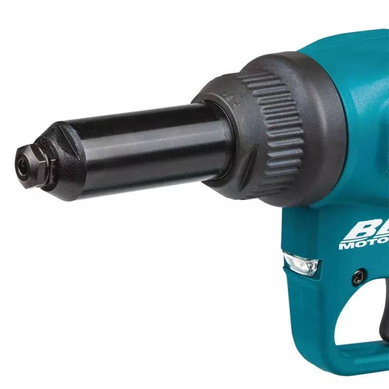 Makita DRV150ZJ 18V LXT akumuliatorinis kniediklis be šepetėlių variklio (tik įrankis, 10 kN, 2,4–4,8 mm, Makpac dėklas)