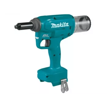 Makita DRV150ZJ 18V LXT akumuliatorinis kniediklis be šepetėlių variklio (tik įrankis, 10 kN, 2,4–4,8 mm, Makpac dėklas)
