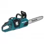 Akumuliatorinis grandininis pjūklas Makita DUC355PT2 36V (2x18V), 35 cm (14 colių), su 2x5.0Ah akumuliatoriais ir įkrovikliu