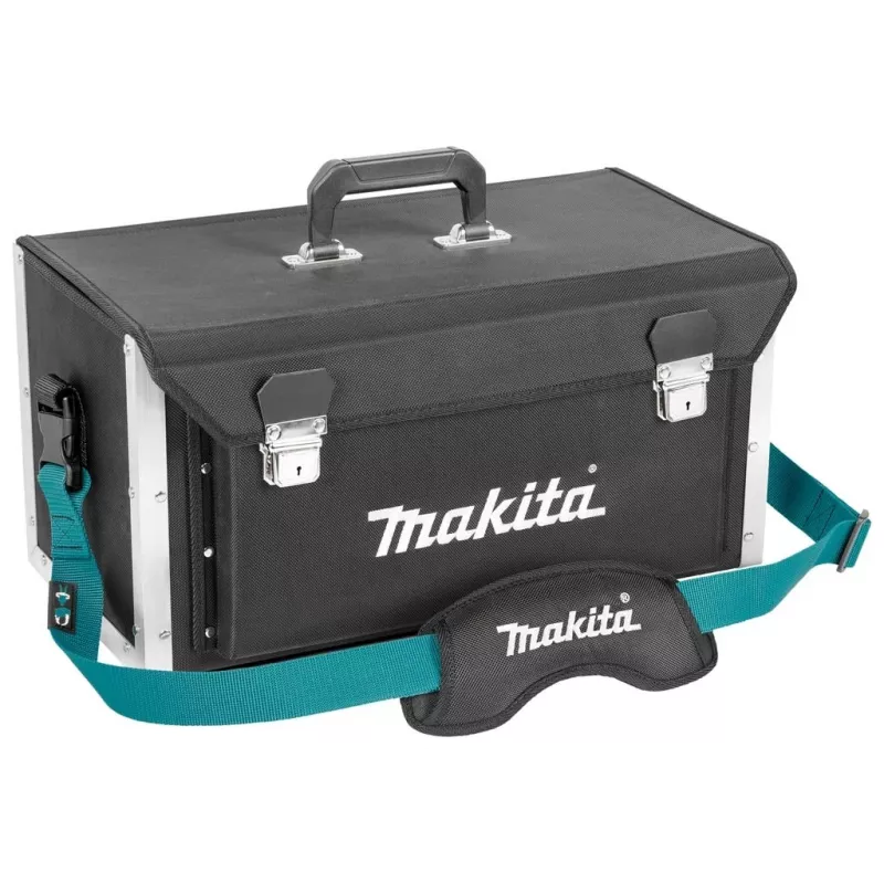 MAKITA E-15394 Atviras įrankių krepšys 50/25, 20 kišenių, 15 kg apkrova, juoda/mėlyna