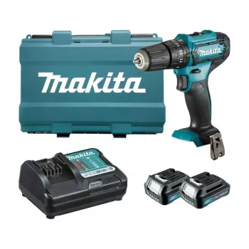 Makita HP333DWAE 12V Max CXT akumuliatorinis smūginis gręžtuvas-suktuvas, 2 x 2.0Ah akumuliatoriai
