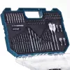 Makita ME-15126 18V LXT belaidis sukamasis grąžtas-su plaktuku, komplektas su 70 dalių antgalių rinkiniu, 2 akumuliatoriais, įkrovikliu ir dėklu