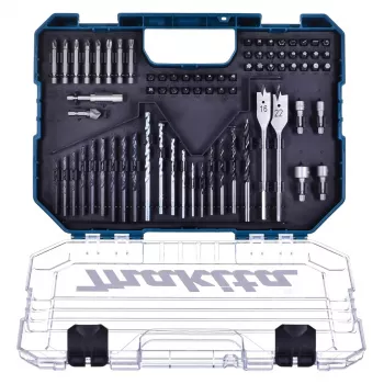 Makita ME-15126 18V LXT belaidis sukamasis grąžtas-su plaktuku, komplektas su 70 dalių antgalių rinkiniu, 2 akumuliatoriais, įkrovikliu ir dėklu