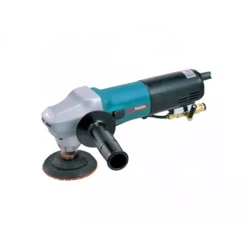 Makita PW5000C 125mm (5 col.) 110V šlapiasis kampinis poliruoklis su kintamu greičiu ir vandens padavimu