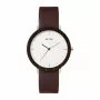 MAM MAM628 Unisex Laikrodis 39mm Tikmedžio Korpusas Juodas Odinis Dirželis