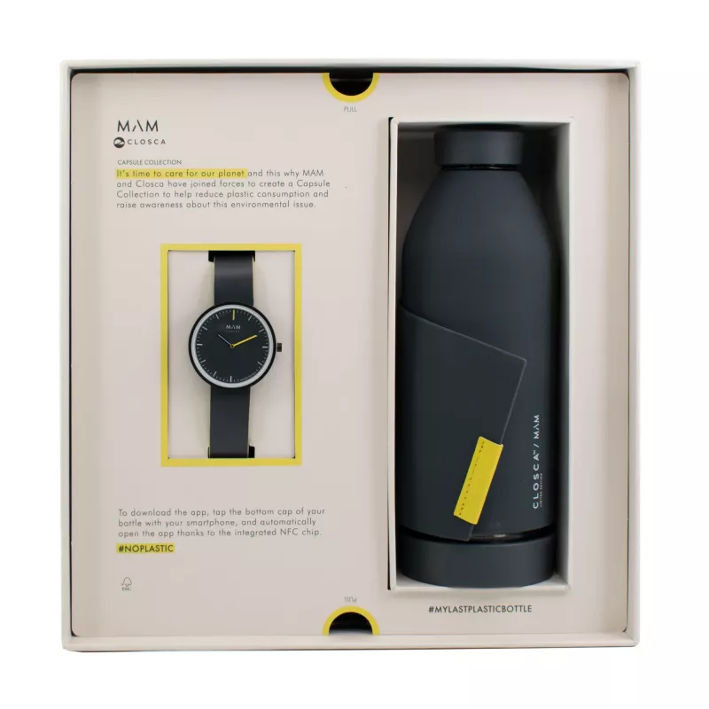 MAM MAM96 unisex laikrodis, 39 mm, japoniškas kvarcas, tikinio medžio ir nerūdijančio plieno korpusas, juodas ciferblatas, juodas odinis dirželis