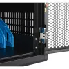 Manhattan 12-Bay USB-C nešiojamųjų kompiuterių įkrovimo spinta ant ratukų, 65W vienam prievadui, 780W bendra galia, plieninė, juoda, UK ir EU laidai, 395x32,5x290 mm skyriai