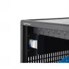 Manhattan 12-Bay USB-C nešiojamųjų kompiuterių įkrovimo spinta ant ratukų, 65W vienam prievadui, 780W bendra galia, plieninė, juoda, UK ir EU laidai, 395x32,5x290 mm skyriai