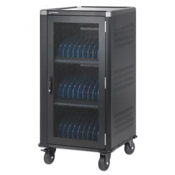 MANHATTAN Įkrovimo spinta 30 nešiojamųjų kompiuterių 30x USB-C 65W Power Delivery