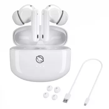 Manta MTWS008W Rytmo White True Wireless Bluetooth 5.0 ausinės su įkrovimo dėklu
