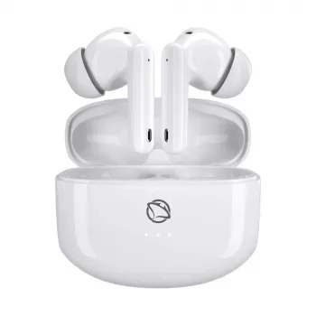 Manta MTWS008W Rytmo White True Wireless Bluetooth 5.0 ausinės su įkrovimo dėklu