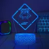 Manta SNL123RGB LED lempa, dekoratyvinė, žaidimų, 3 RGB, 3D