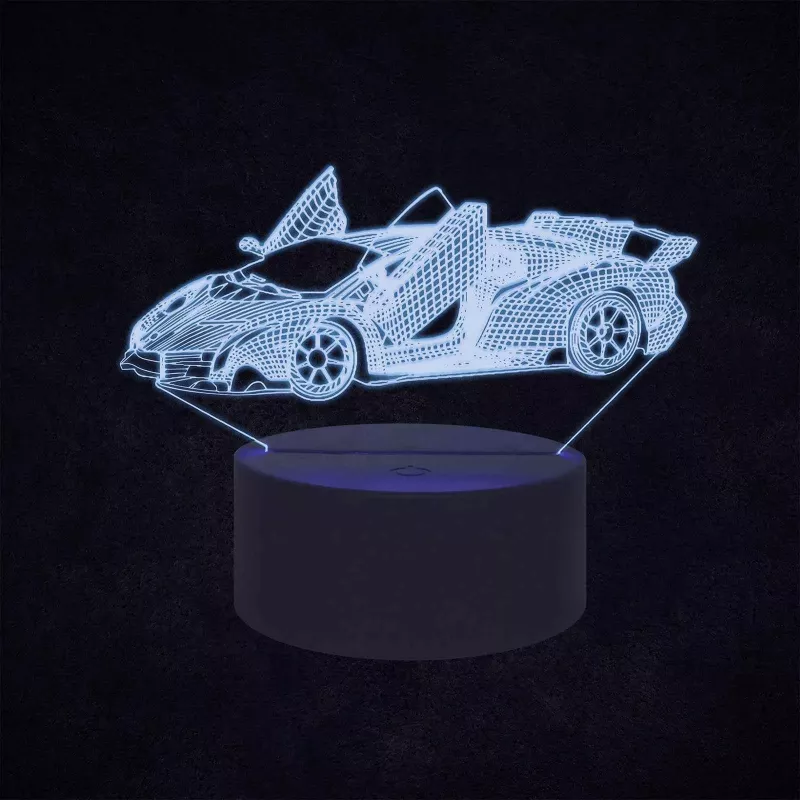 Manta SNL64RGB LED lempa 3D RGB dekoratyvinė automobiliui